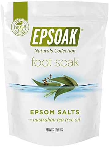 Tea Tree Oil Foot Soak with Epsoak Epsom Salt - 2 Pound Value Bag - Made in The USA