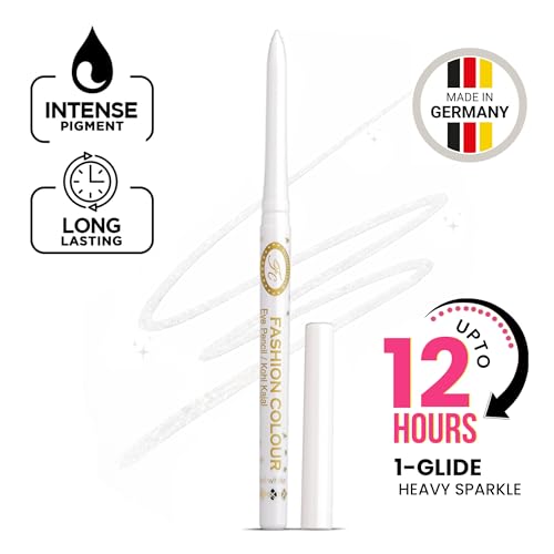 Image of FASHION COLOUR Intense Revolving White Kajal | High Impact Intense Color in 1 Stroke | Waterproof & Smudge Proof | Soft Texture | Matte Finish | Long Lasting Retractable | 0.35g