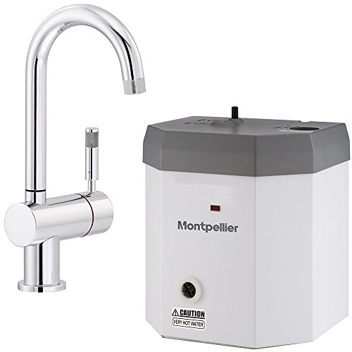 Montpellier OneStream-Chrome Instant Boiling Hot Water Kettle Tap, Tank & Filter