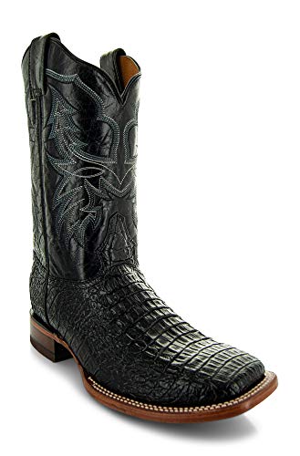 Soto Boots Men's Caiman Belly Print Cowboy Boots H4001 #TOP1