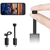 [Upgraded Night Vision] Smallest Wireless WiFi Camera,HD1080P USB Hidden Camera,Video Recording Live Feed,Hidden Spy Cam Nanny Camera/No Light Night Vision/Motion Activated Alarm(Upgraded Phone APP