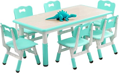 Modern Kids Height Adjustable Table Set