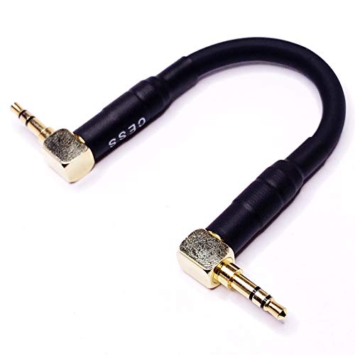 CNCESS CESS-067 Short 3.5mm Audio Shielded Patch Cable for Stacking DAP and Amplifier