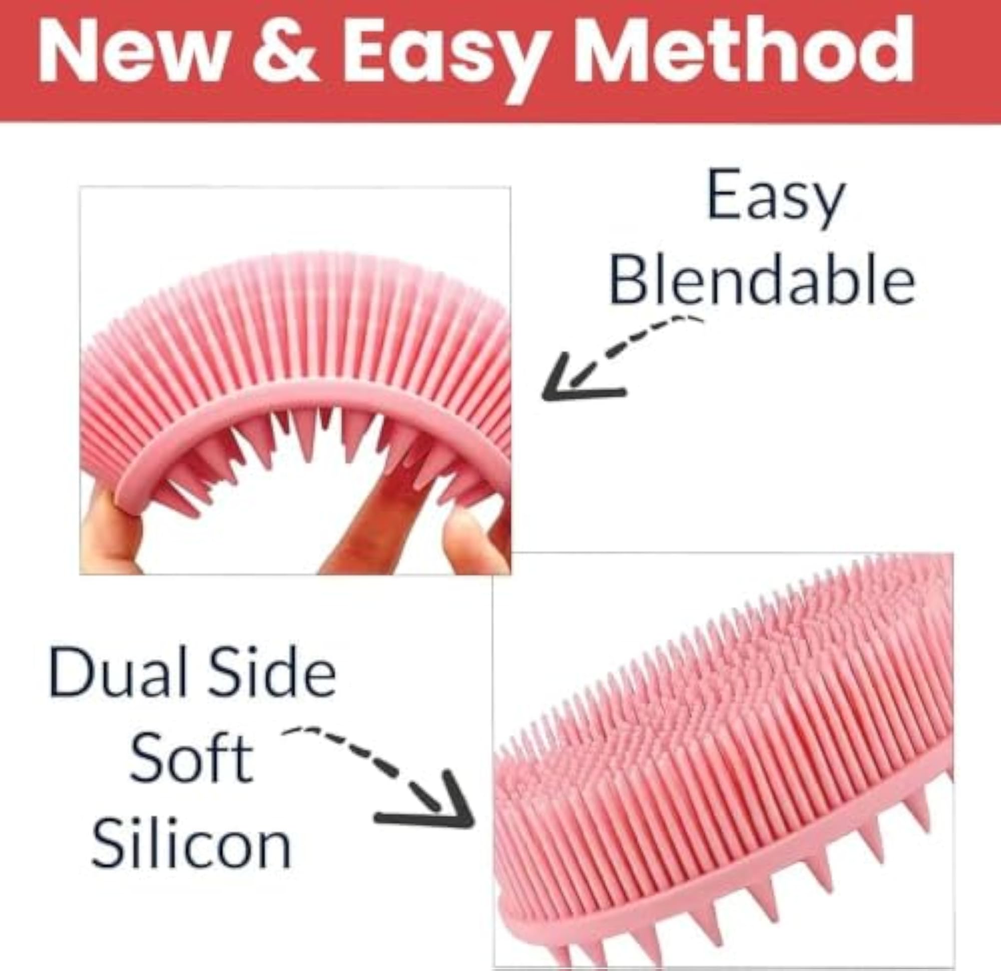 Silicone Scrubbing Brush for Bath & Cleaning