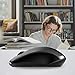 Rapoo 1680 Silent Wireless Mouse, 2.4GHz Cordless Mouse with USB Receiver, 1K DPI, 3 Buttons Computer Mouse with 12M Battery Life, Ambidextrous Computer Mice for PC/Tablet/Laptop, Black