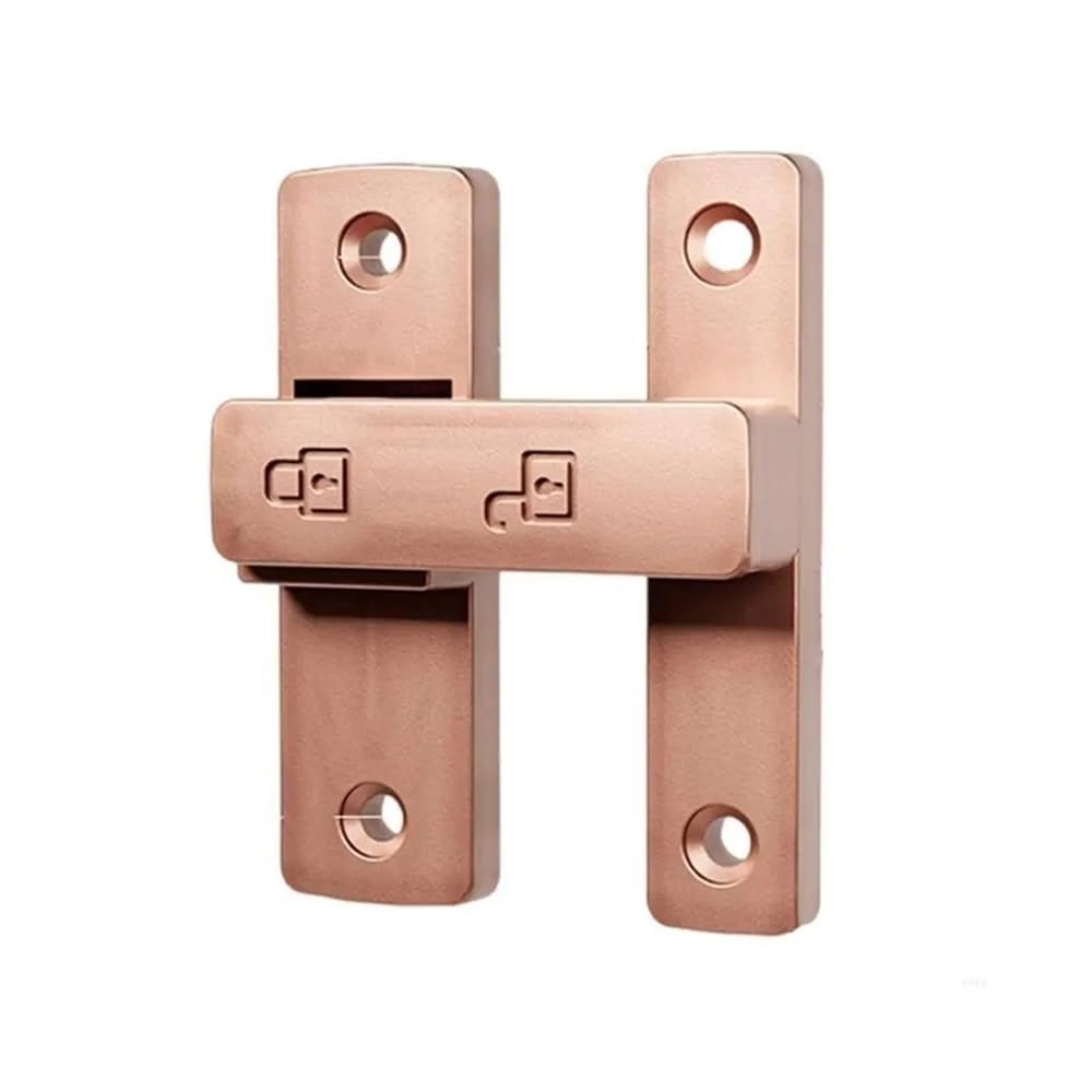 Dazhua Bronze Portable 180° Foldable Gate Latch, Door Bolt Lock For Shed Fence Cabinet(Bronze)