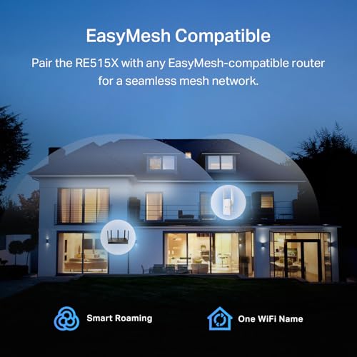 image for TP-Link RE515X AX1500 WiFi 6 Range Extender w/Ethernet Port | 1.5G Dua