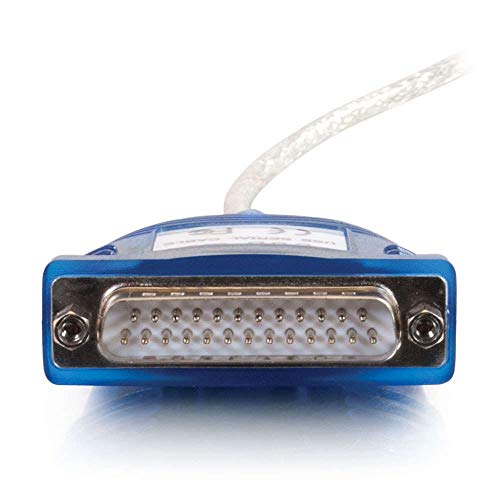 C2G Usb Adapter Usb To Db25 Adapter Grey 6 Feet (1.82 Meters) Cables To Go 22429,Gray #TOP6