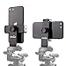 DaVoice iPhone Tripod Mount - Cell Phone Tripod Adapter Holder Compatible with iPhone, Samsung Galaxy Smartphone - Rotating Vertical (Portrait) - Horizontal (Landscape), Adjustable Phone Holder Clamp