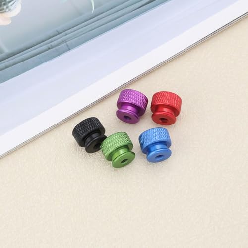 The Lord of the Tools 10 Stück Rändelmuttern M3x0,5mm Aluminiumlegierung mit Kragen Hoher Kopf Sackloch Rändelmuttern 10x10x12,05mm für Computergehäuse