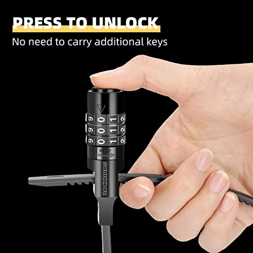 Rockbros Zip Tie Bike Lock Small Cable Lock Lightweight Refrigerator Cabinet Locks With Combination Flexible Helmet Bike Lock #TOP4