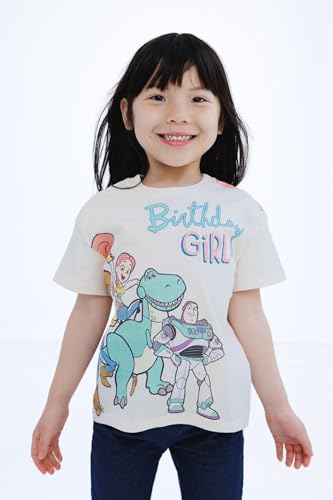 Image of Disney Girls Birthday T-Shirt Infant to Big Kid Sizes (18 Months - 14-16)