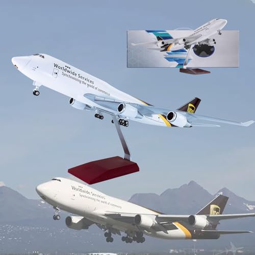 Avión UPS B747 a escala coleccionables de resina maciza fundida a presión con acabados de lujo