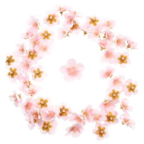 Baluue Flores Artificiales de Cerezo de Seda en Bolsa de 50 Pétalos Color Rosa Claro, Decoración para Bodas, Manualidades y Fiestas, Accesorio Ligero y Compacto para Bricolaje
