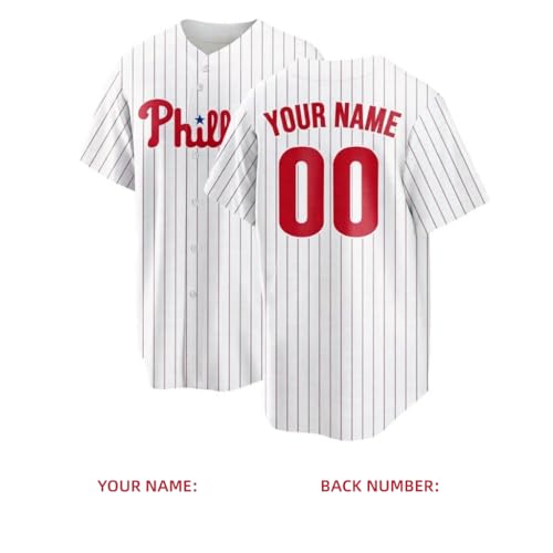 Camiseta de béisbol personalizada para adultos y jóvenes con nombre, número y logo miniatura 4