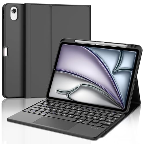 Coque Keyboard Trackpad iPad Air 11 M4 avec clavier AZERTY amovible