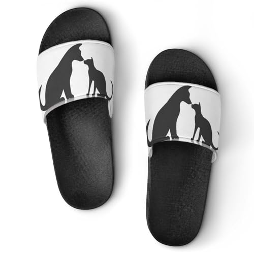 Sandales claquettes femme chats chiens et chaussons de maison imperméables