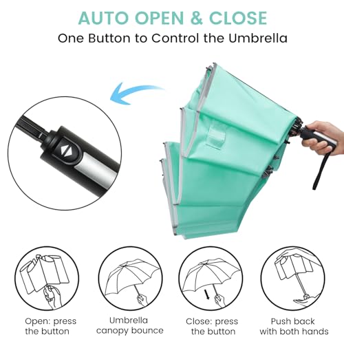 G4Free 54/62 Inch Large Inverted Golf Umbrella Windproof Reflective Stripe - image 5