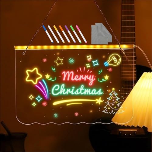 Tableau d'affichage LED acrylique veilleuse créative pour chambre enfant