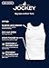 Jockey Men's Undershirt 100% Cotton Big Man A-Shirt Tank - 3 Pack, Curious Teal/Coastline/Nocturne Blue, 3XL
