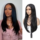 KPROYU Synthetic Lace Front Wig 30 Inch Straight Wigs For Women Synthetic Wigs For Black Women Wear And Go Glueless Wig