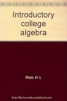 Introductory college algebra B00088F55Y Book Cover