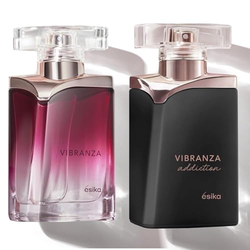 La mejor selección de Hypnotic Poison - los más vendidos. 36 ésika - Pack Perfume, Vibranza 45 ml + Vibranza Addiction 45 ml, para Mujeres, Frescos y de Larga Duración, Aroma Oriental Dulce y Floral Oriental, Perfumes Femeninos