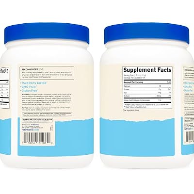 Nutricost Collagen Peptides Powder 1LB (454 G) - Grass Fed Bovine Collagen Hydrolysate (Unflavored)
