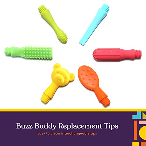 Special Supplies 6 pontas de substituição para Buzz Buddy, com estojo com zíper de viagem