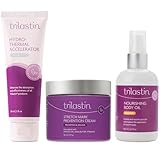 TriLASTIN Maternity Stretch Mark Bundle with Nourishing Body Oil and Hydro-Thermal Accelerator | 1 Month Supply of All-Natural, Paraben-Free, and Hypoallergenic Skincare Products