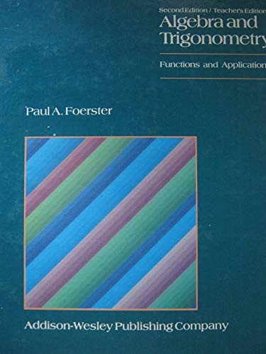Algebra and Trigonometry: Function and Applications