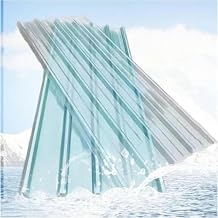 Clear Roof Sheet,FRP Clear Roof Sheet,Insulating Roofing Cladding Panel,Sun Roofing Tiles Fiberglass Daylighting Panels,Rainproof Carport,Roof Panels,for Garage CarportColor5pcs,Size0.9*0.8m/35*31i