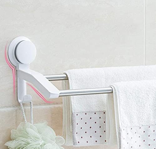 Porte-serviettes double en acier inoxydable durable pour une salle de bain moderne