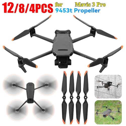 Hélices pliables 9453T pour drones de la série 3 - Lot de 8 pièces légères - 3