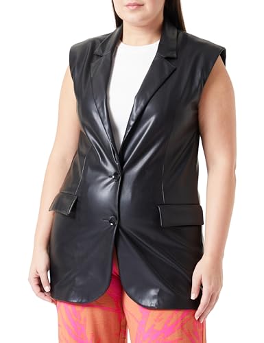 Veste en cuir femme Sisley pour structurer votre silhouette avec style