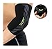 HZTRLNVBK Elbow Brace Sport Elbow Pad Absorb Sweat Sport Basketball Volleyball Tennis Arm Sleeve Elbow Brace Compression Gloves(Green-1Pcs,L-arm 30-35cm)