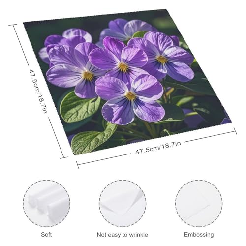 Servilletas de Tela Blancas Cuadradas Paquete x4 miniatura 2