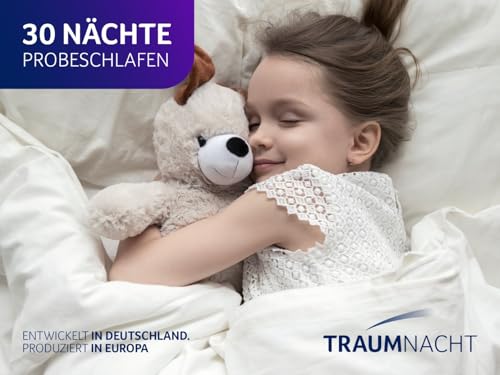 Traumnacht Kinderbettenset, Übergangsdecke, 100 x 135 cm und 1x Kopfkissen 40 x 60 cm, aus kuscheliger Mikrofaser, Öko-Tex zertifiziert, produziert nach deutschem Qualitätsstandard