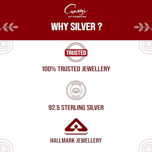 Gargi by P.N. Gadgil and Sons | 925 Sterling Silver | Dangling Charm Bracelet | Adjustable | Gift for Women and Girls | With Hallmark & 925 Stamp - Image 6