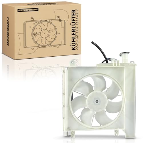 Frankberg Ventilador de refrigeración del motor compatible con C1 PM PN 1.0L 2005-2014 C1 II PA PS 1.0L 2014 Hoy 107 PM PN 1.0L 2005-2014 108 1.0L 2014 Hoy Aygo B4 1.2L 1.0L 2 014 Hoy