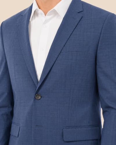 Image of SaintX Men's Premium Formal Blazer || Stretchable Triple Blend Fabric || Slim Fit || Fully Lined || Versatile Stylish Coat for Men || Professional Jacket || All Purpose
