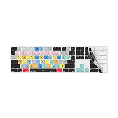 Adobe Photoshop Keyboard Cover | Shortcut Skin for Apple Magic Wireless Keyboard with Numeric Pad