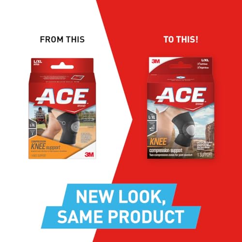 ACE Brand Compression Knee Support Neoprene, Large/X- Large - Thumbnail 3