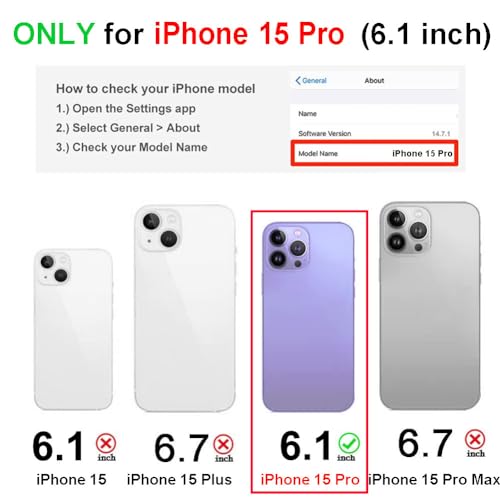 Coque iPhone 15 Pro fine et résistante aux chocs pour femmes - 2