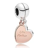 Der Anhänger ist kompatibel mit Pandora-Charm-Armbändern und den meisten Charm-Armbändern. Charm aus echtem 925 Sterling Silber, hohe Qualität, sicher für empfindliche Haut, perfekt, um allergische Reaktionen zu reduzieren.