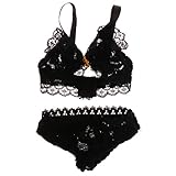  Toygogo BJD Kleidung Lace Bra Unterwäsche Set Für 1/3 Dollfie Doll Dress Up Zubehör - Schwarz