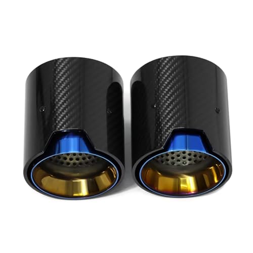 Silencieux échappement voiture 60mm bleu pour BMW F20 F21 M135i M235i M335i