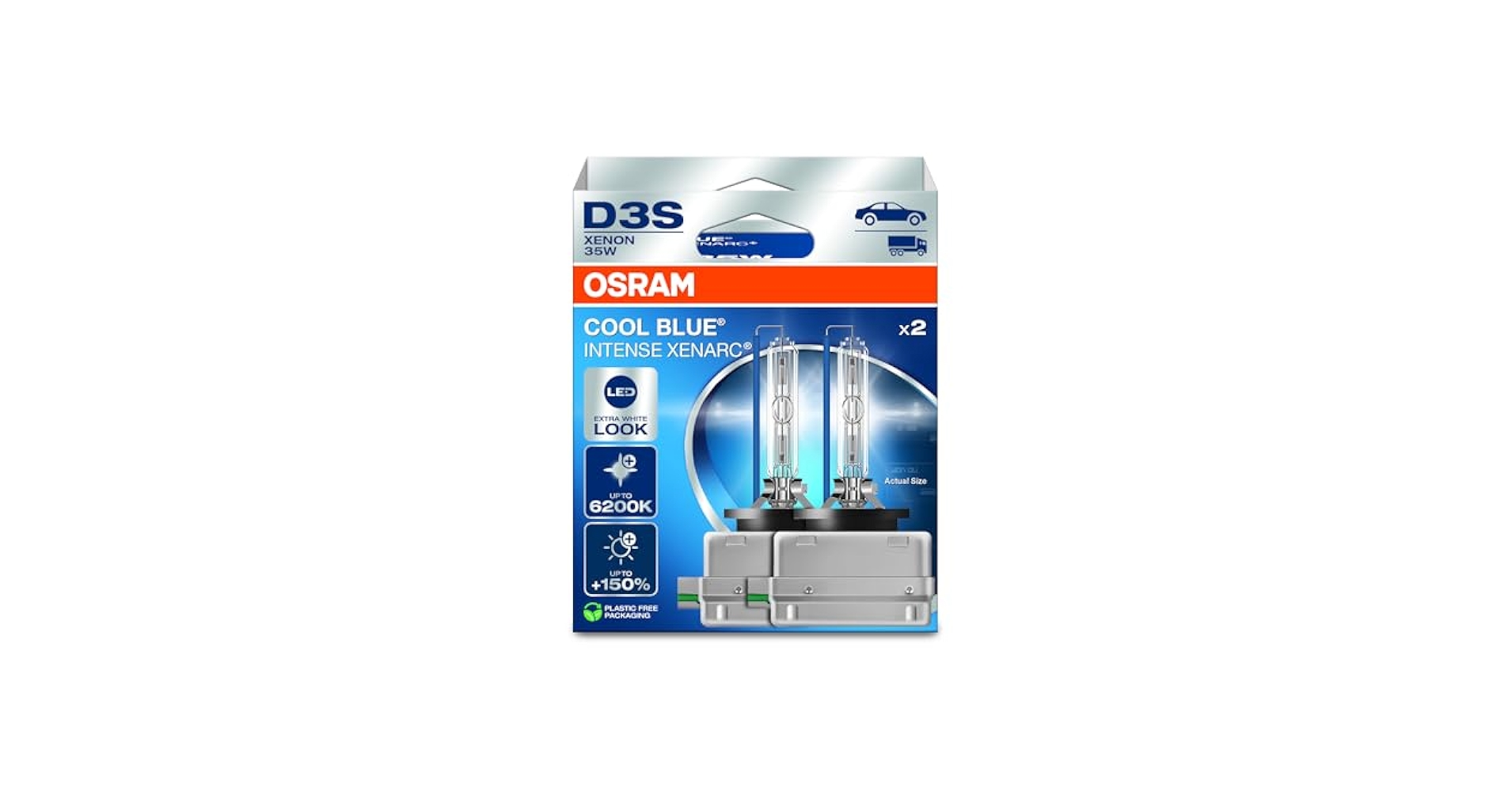 Amazon.com: Osram XENARC® Cool Blue Intense D3S, +150% more