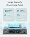 Donner Circle Looper Pedal Drum Machine, 2 in 1 Drum Looper Stereo Guitar Loop Pedals, 40 Slots 160 mins Loop with 110 Drum Grooves, Tap Tempo, Fade Out