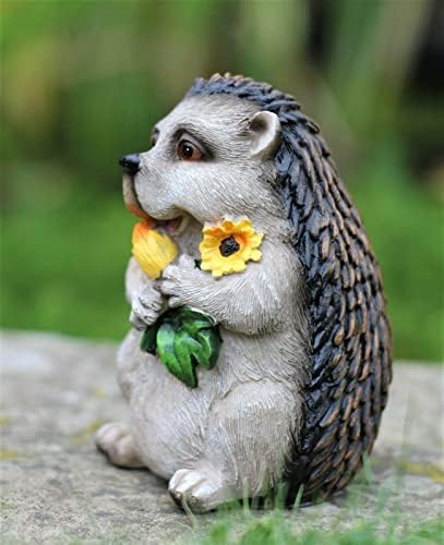 Garden Ornament Baby Hedgehog Wildlife lawn patio animal 12cm Tall Home Decor